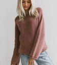 Knit top in red