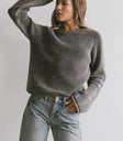 Long sleeves sweater in charcoal