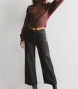 Wide legs denim in black