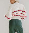 Long sleeves sweater in red