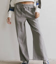 Elastic waist pant in grey