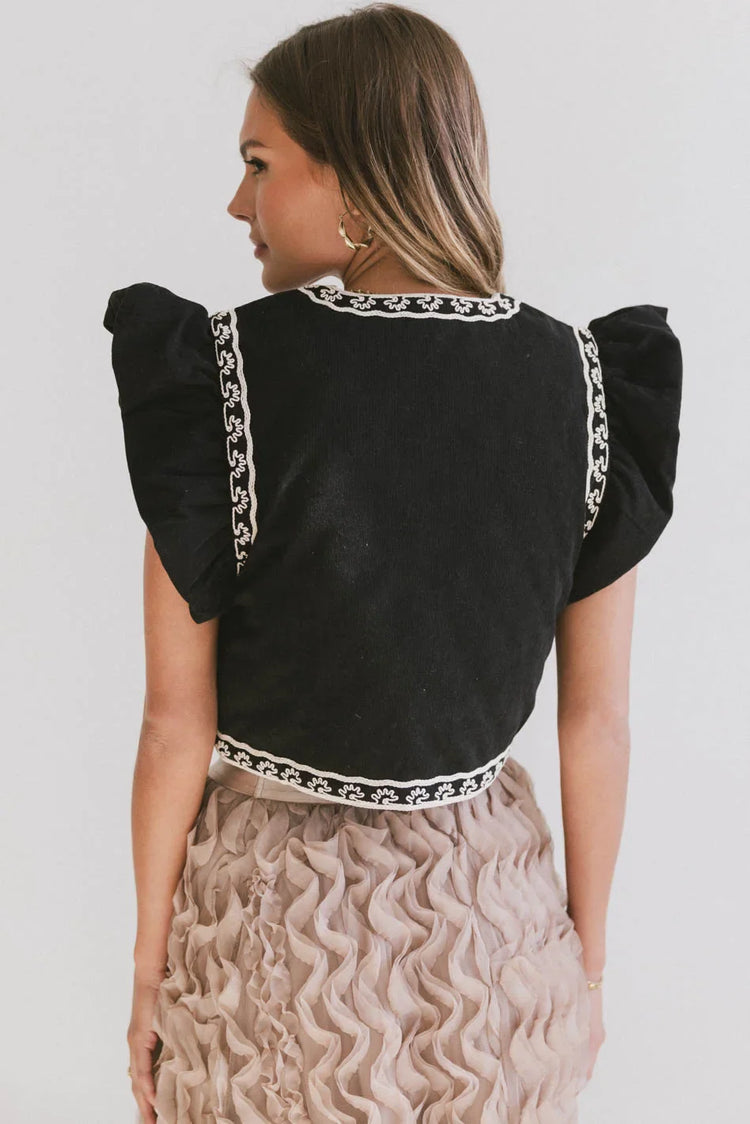 Puffy sleeves to pin black