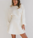 Dolores Knit Mini Dress in Cream - FINAL SALE