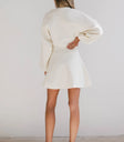 Plain color dress in cream