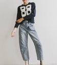 Long sleeves sweater in navy