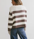 Striped sweater in brown