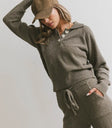 Collared top in olive