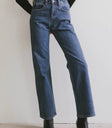 Two hand pockets denim in medium wash