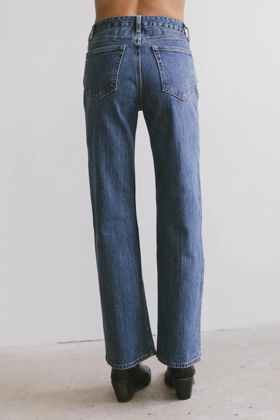 Two back pockets denim