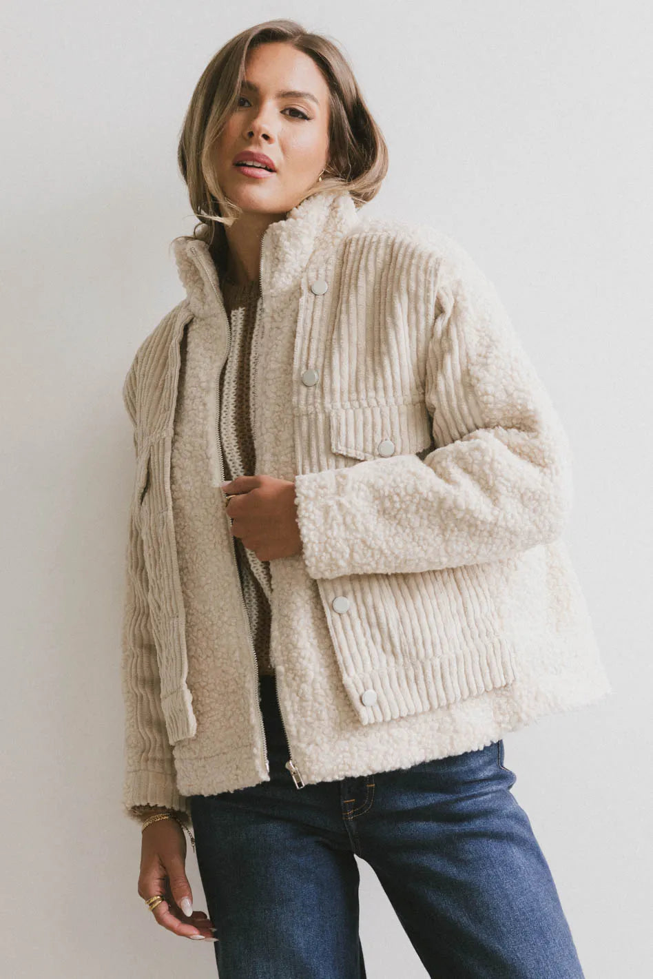 Sherpa corduroy jacket