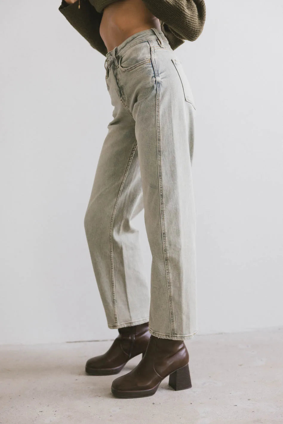 Plain color denim