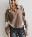 Knit top in brown