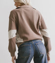 Plain color top in brown