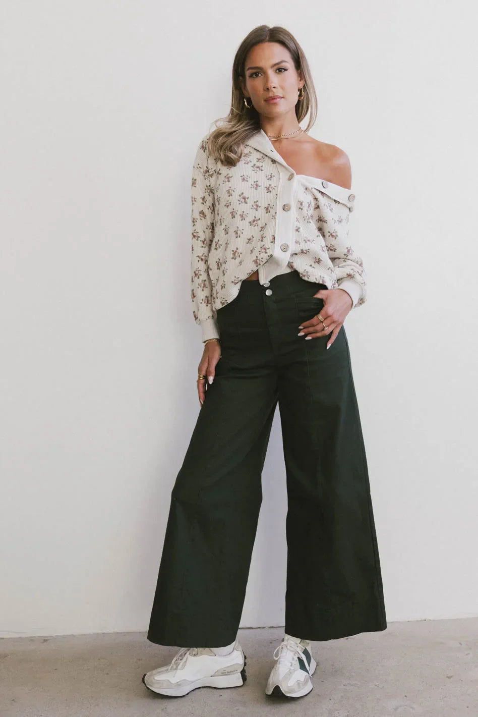 Knit top in ivory