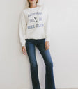 Long sleeves sweater in white