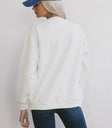 Plain back color sweatshirt in white