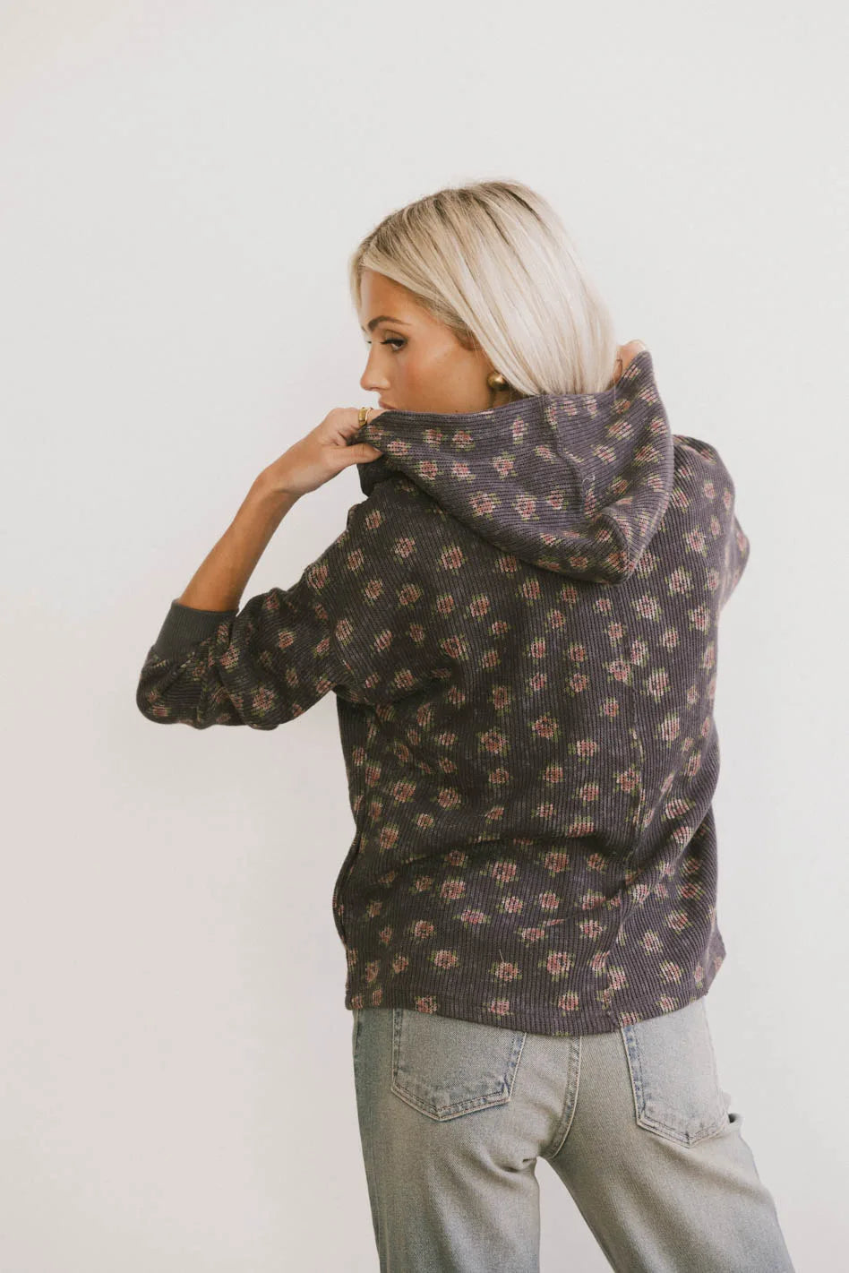 Hoodie floral top