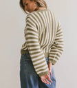 Long sleeves sweater in moss