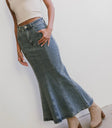 Midi Denim skirt
