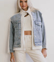 Long sleeves jacket in denim