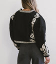 Plain color jacket in black