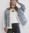 Denim Sherpa jacket