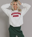Knit crewneck in light grey