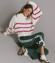 Knit pants in green