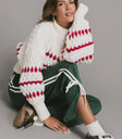 Knit sweater in cream