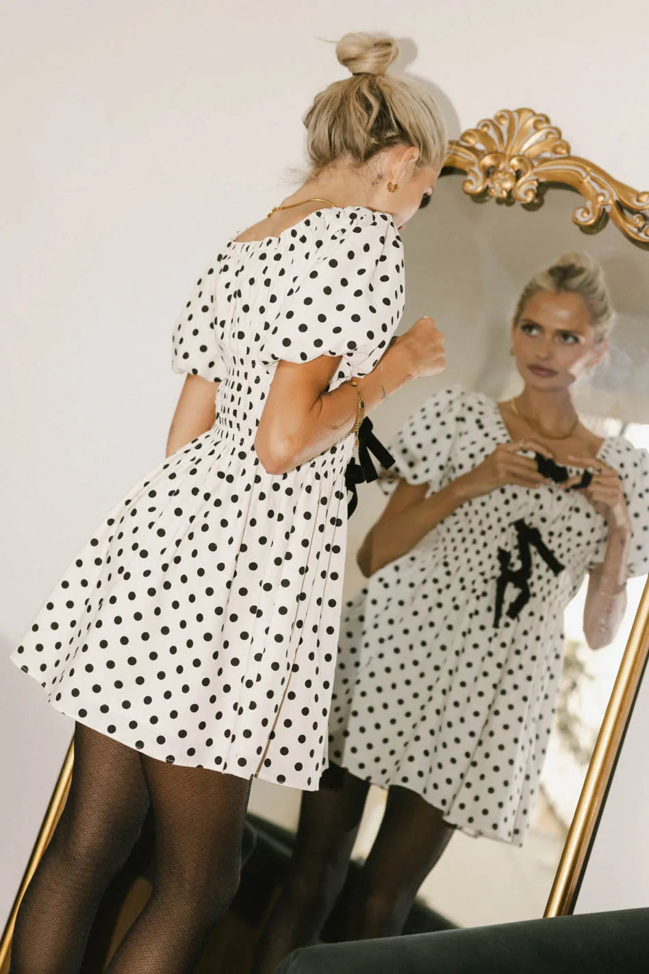 Bow mini dress