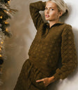 Long sleeves quilted top in mustard