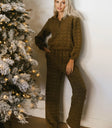 Two hand pockets pants in mustard