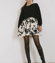 Black mini dress