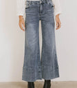 High rise denim in medium wash