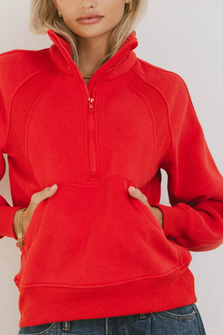 Red sweater