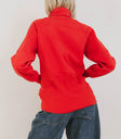 Plain color top in red