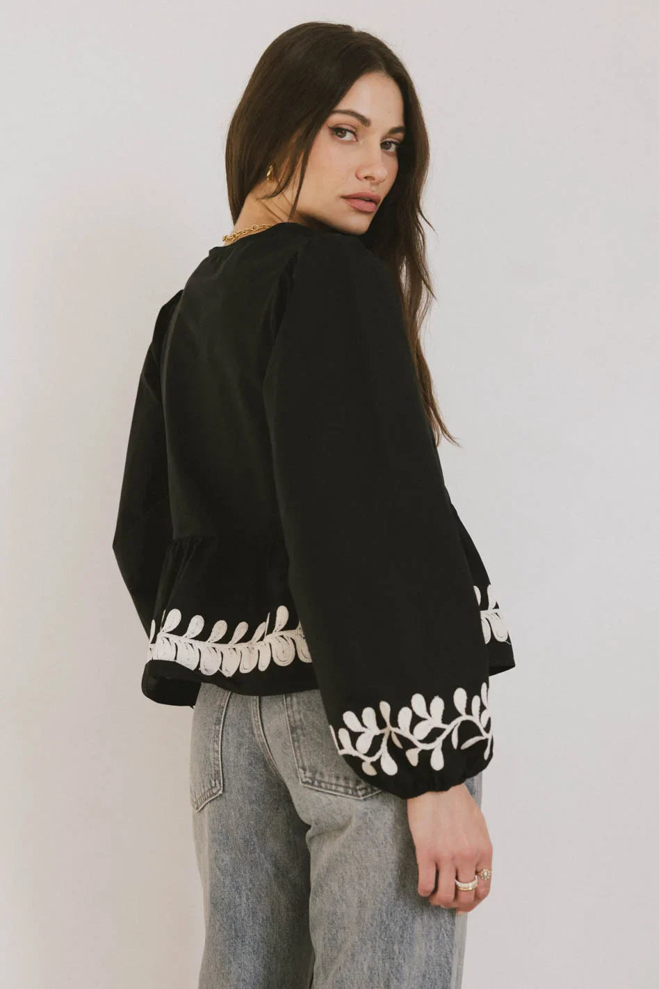Long sleeves to pin black