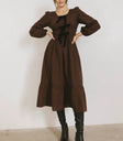 Long sleeves dress in black