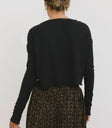 Plain color cardigan in navy