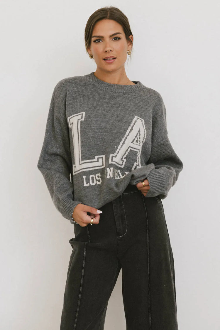 LA sweater in grey