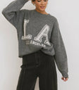 Knit top in grey