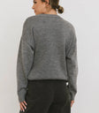 Plain color sweater in grey