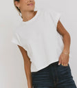 Rowena Boxy Top in White