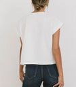 Plain color top in black