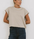 Basic top in tan