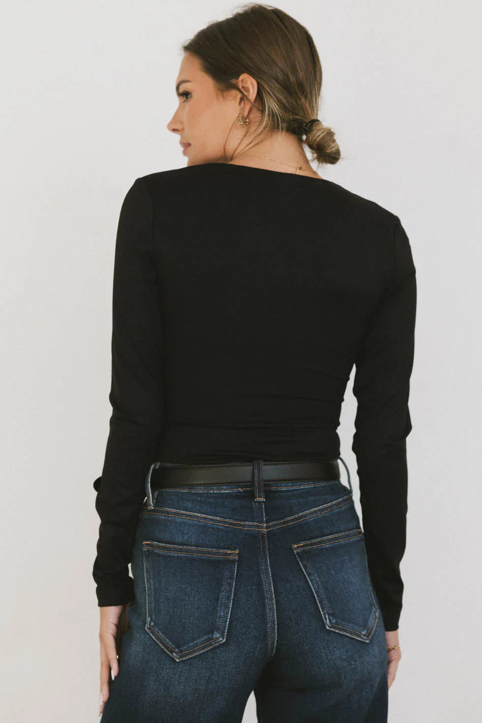 Plain color belt in black