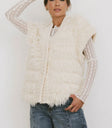 V-Neck vest in cream