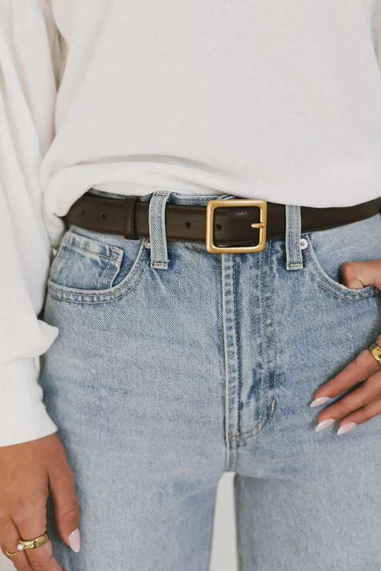 Belt in brown
