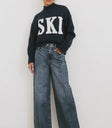 Medium wash denim