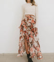 Floral maxi skirt